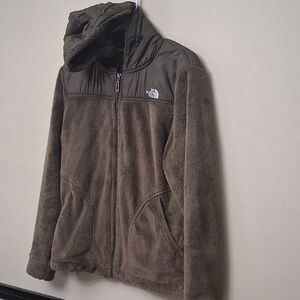 The North Face Brown Hooded Fleece Jacket